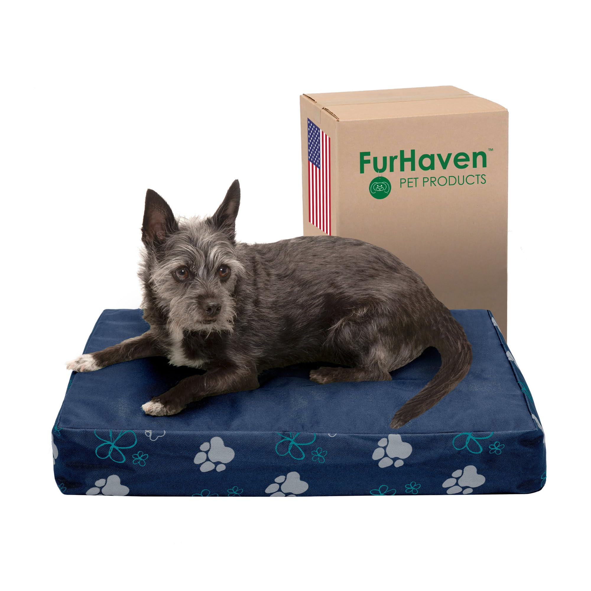 Furhaven — Cama Ortopédica con Cubierta Lavable y Desmontable para Perro