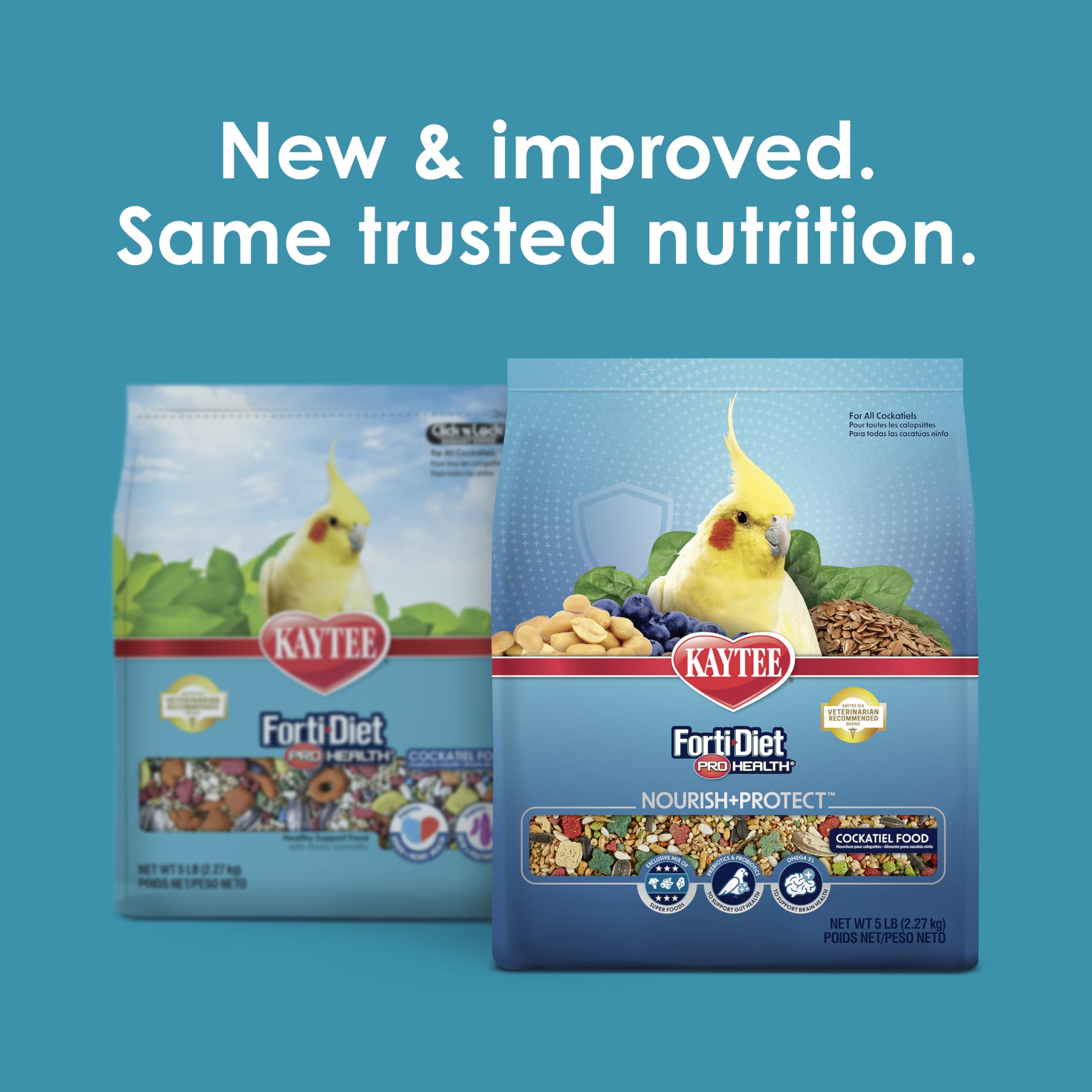 Kaytee Forti-Diet Pro Health Nourish+Protect — Alimento Nutritivo y Protector para Cacatúa