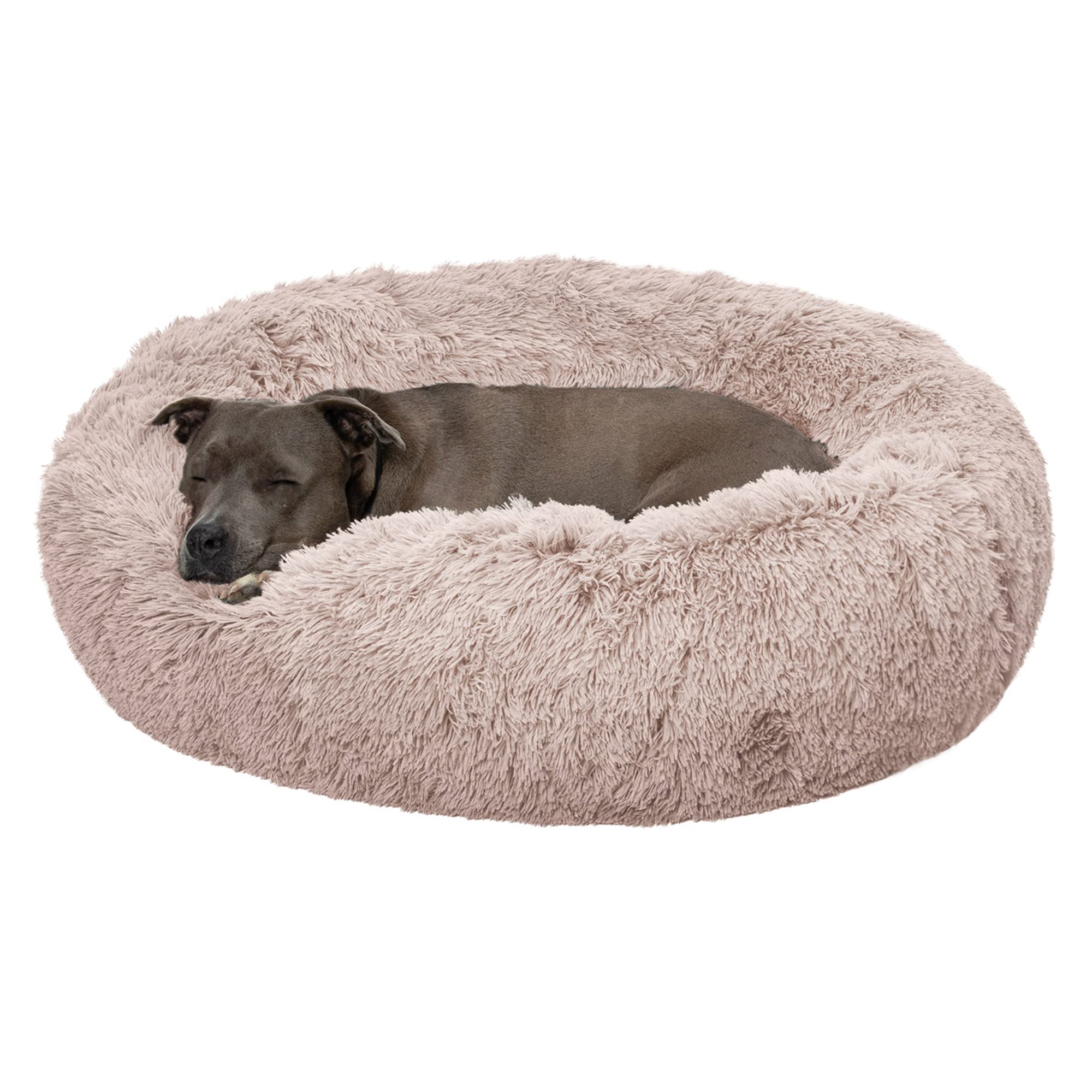 FurHaven Calming Cuddler — Cama Donut Calmante de Peluche para Perros y Gatos