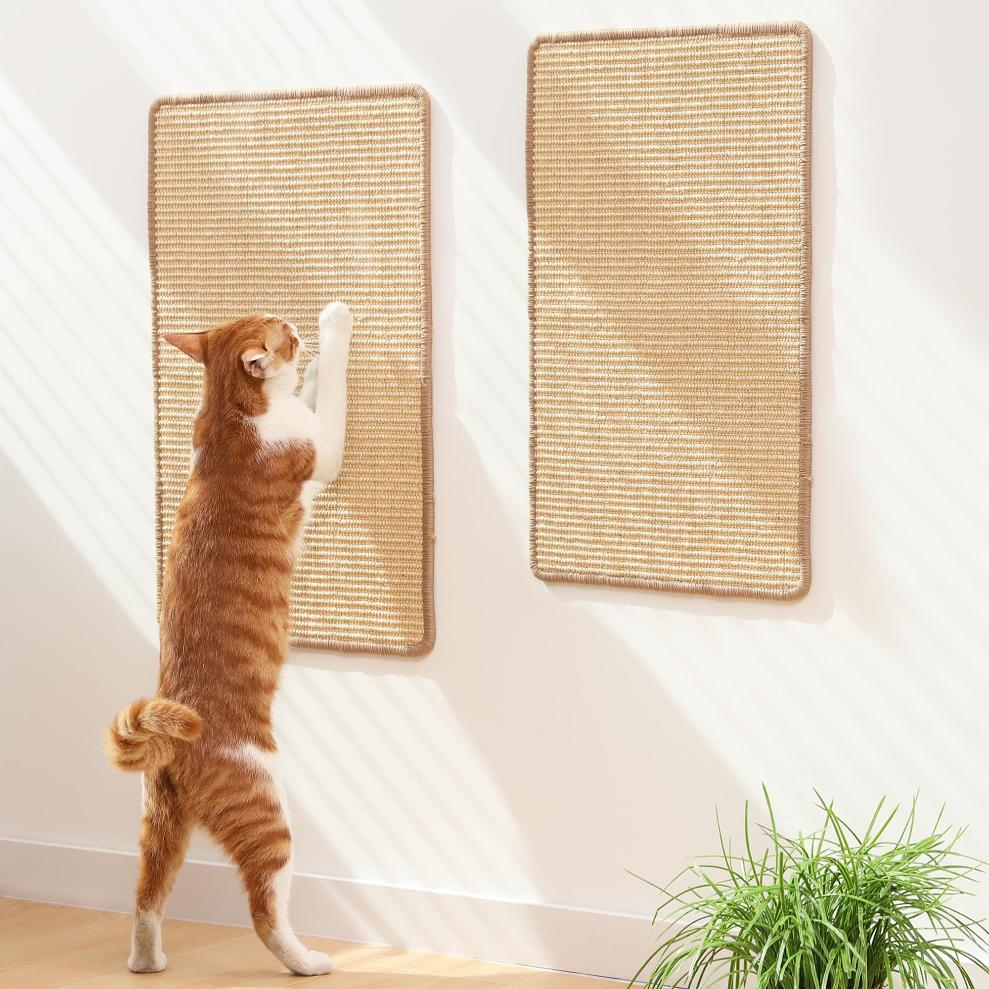 FUKUMARU — Tapete Rascador de Sisal Natural para Gato | Protege Tapetes y Sofás