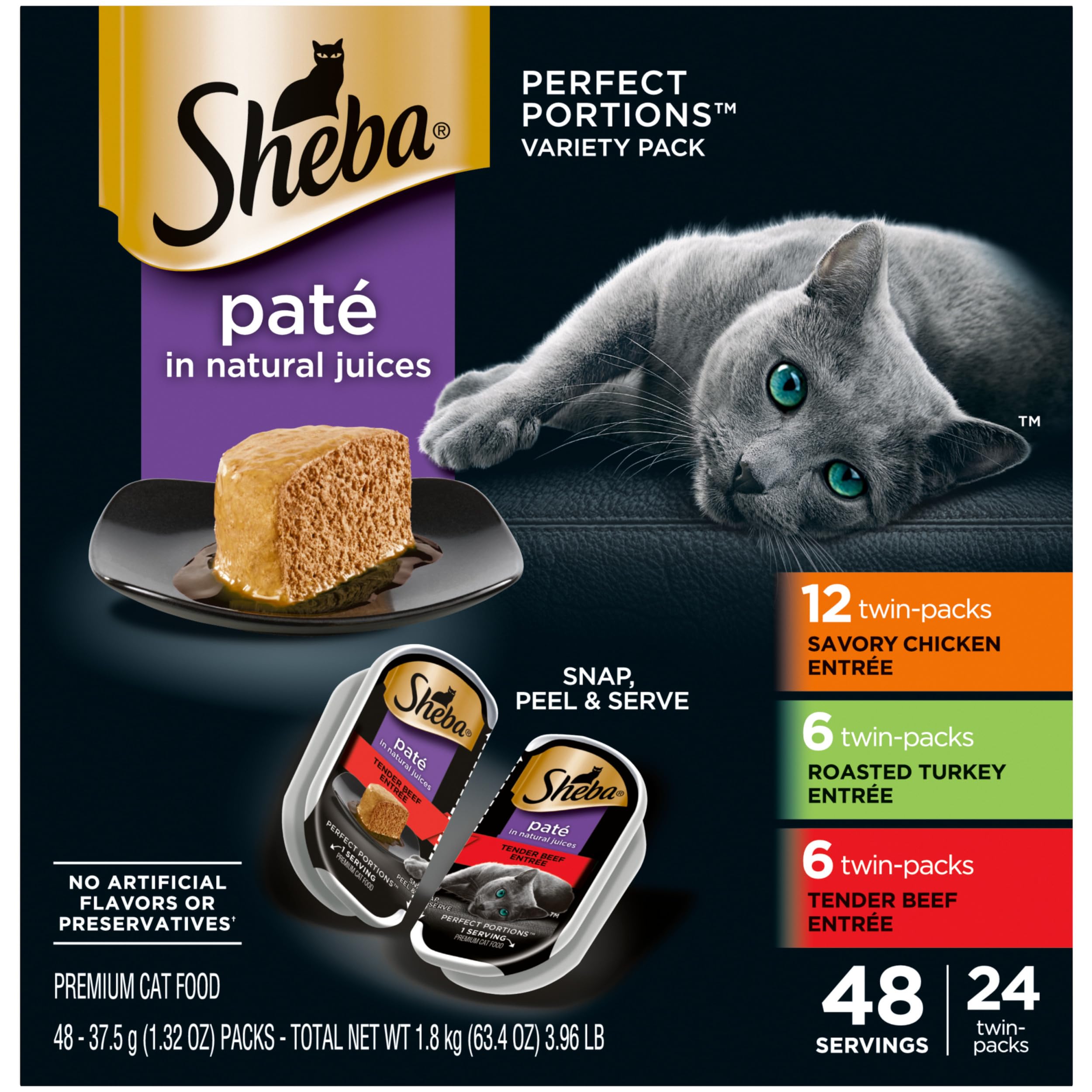 Sheba Perfect Portions — Alimento Húmedo en Paté para Gato Adulto