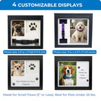 OtterPets — Urna Memorial para Cenizas de Mascotas con 4 Tipos de Exhibición, Kit de Huella y Bolsa de Franela para Perros y Gatos