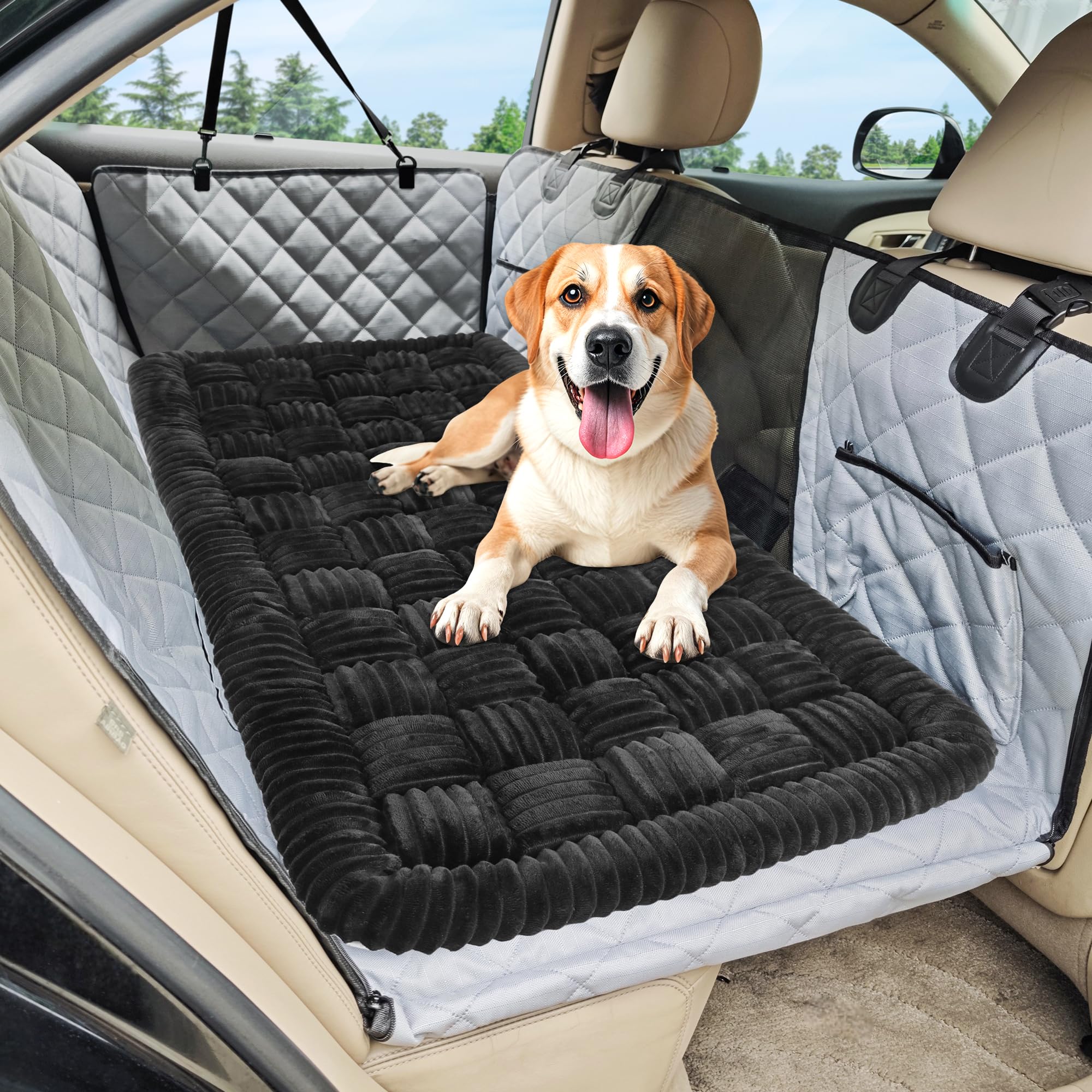 Loiion — Cama para Perro con Diseño Escocés y Funda Protectora para Sofá