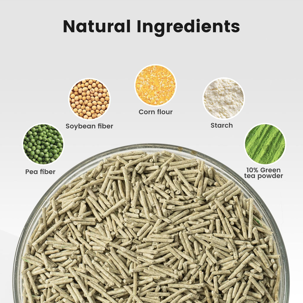 Gardner Pet — Arena para Gato de Tofu Natural con Té Verde, Fórmula Vegetal de Absorción Rápida y Control de Olores
