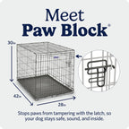 MidWest iCrate — Jaula Plegable de Doble Puerta con Divisor para Perros Medianos