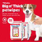 Petkin Pet Wipes — Toallitas Húmedas para Perros y Gatos, Limpieza de Orejas, Cara, Ojos y Cuerpo