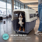 SportPet — Kennel de Viaje Certificado por Aerolíneas con Comederos para Perros y Gatos