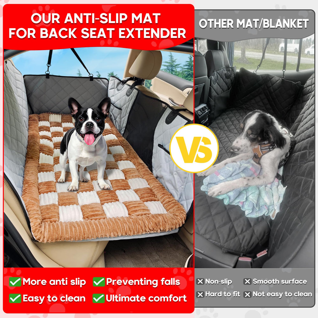 Loiion — Cama para Perro con Diseño Escocés y Funda Protectora para Sofá