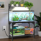 SFESGRER — Soporte para Acuario de 150-190 Litros con Estación de Carga — Mueble Metálico Resistente para Pecera o Terrario de Reptiles