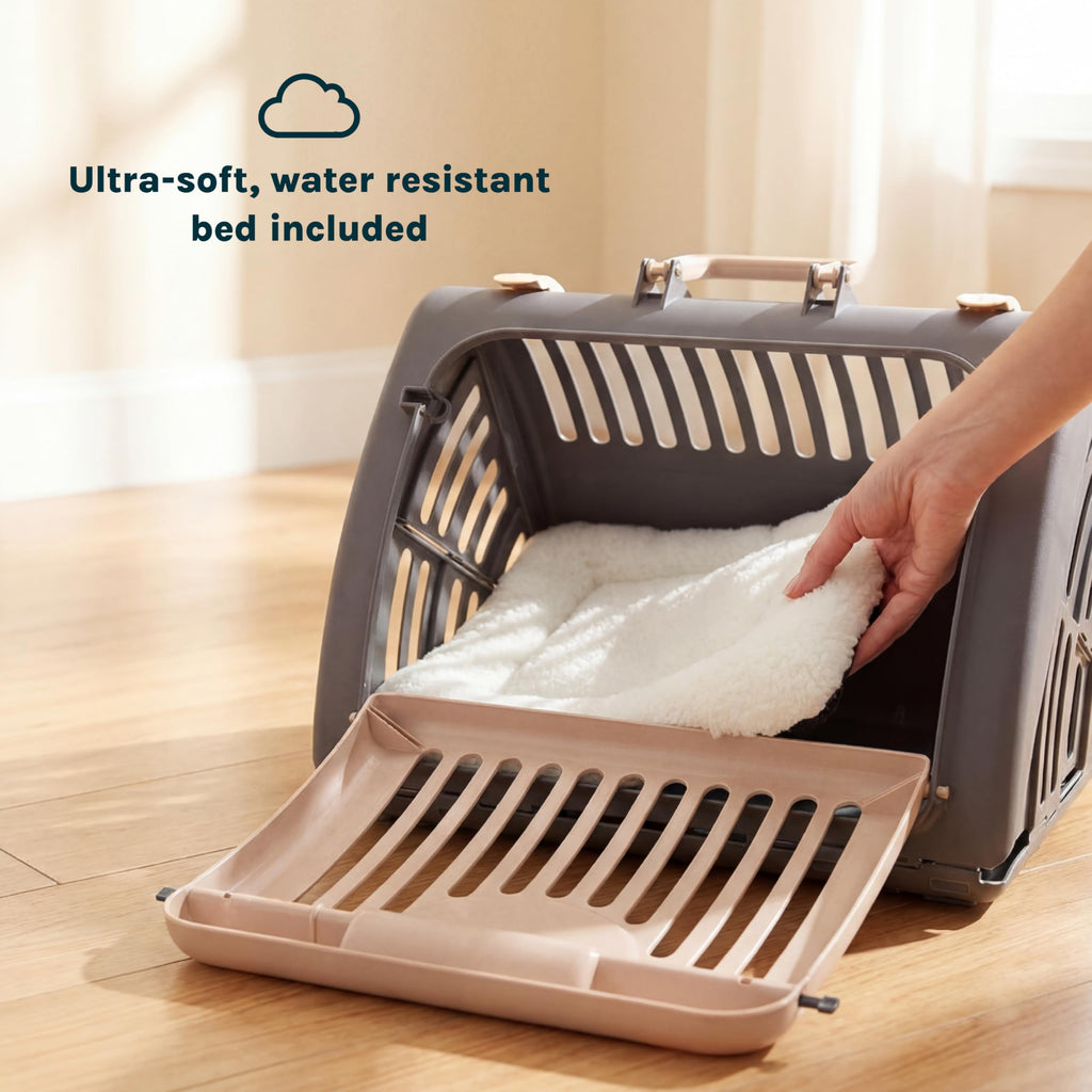 SportPet Designs — Transportadora Plegable para Gato con Puerta Lateral Abatible