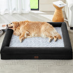 WNPETHOME — Cama Ortopédica Sofá para Perro XL con Cubierta Extraíble Impermeable y Bordes Acolchados