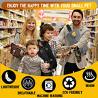 WATFOON — Arnés y Correa de Cuero con Bolso Canguro para Dragón Barbudo y Reptiles Pequeños, Ajustable para Paseos y Viajes al Aire Libre