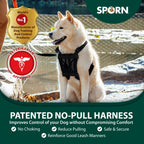 Sporn Mesh — Arnés Sin Jalar y Sin Ahorcar para Perro | Ideal para Entrenamiento