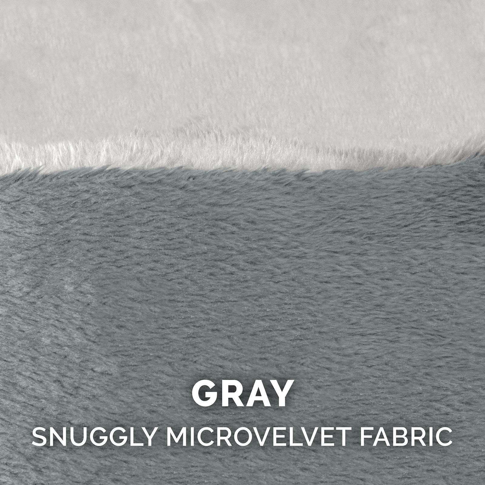 Furhaven Replacement Dog Bed Cover Sherpa & Suede Snuggery, Machine Washable - Blue, 26-inch