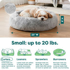 FurHaven Calming Cuddler — Cama Donut Calmante de Peluche para Perros y Gatos