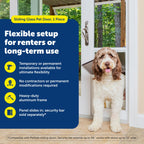 PetSafe Doggy Door — Puerta para Perros en Puertas Corredizas de Vidrio con Altura Ajustable