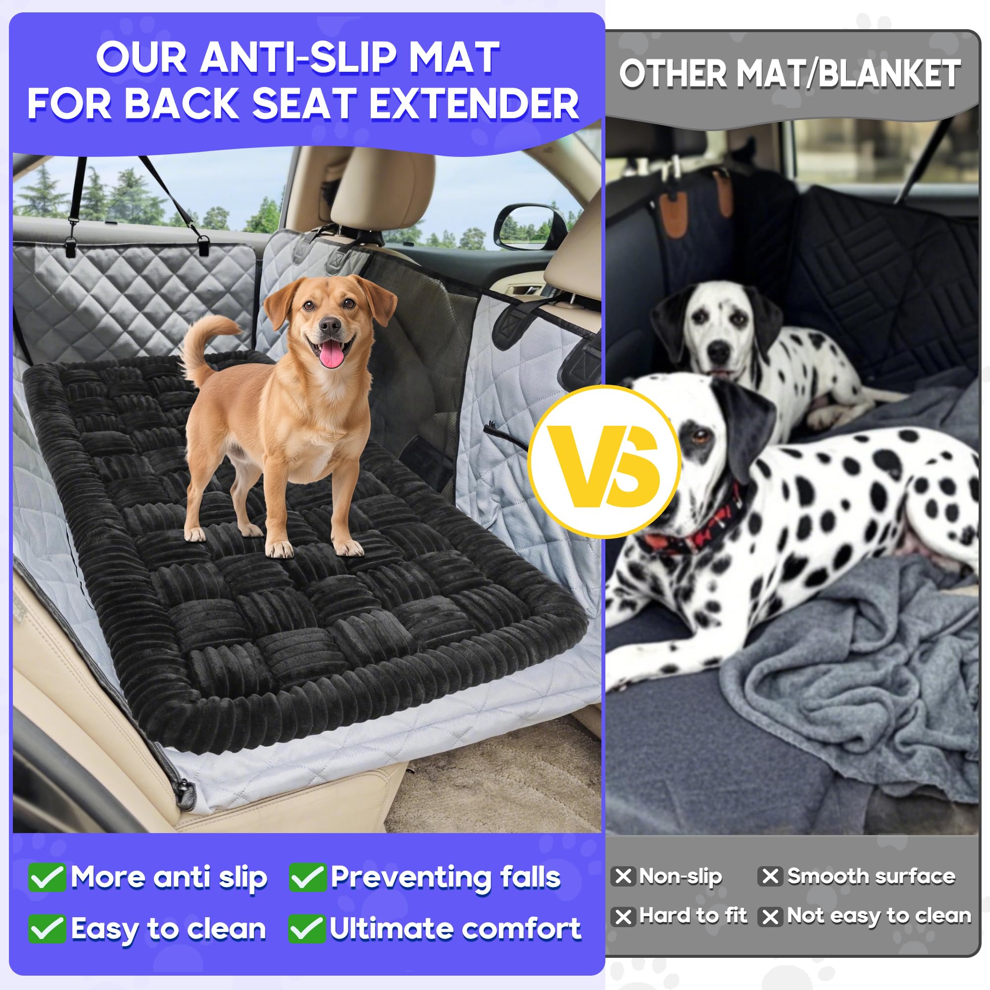 Loiion — Cama para Perro con Diseño Escocés y Funda Protectora para Sofá
