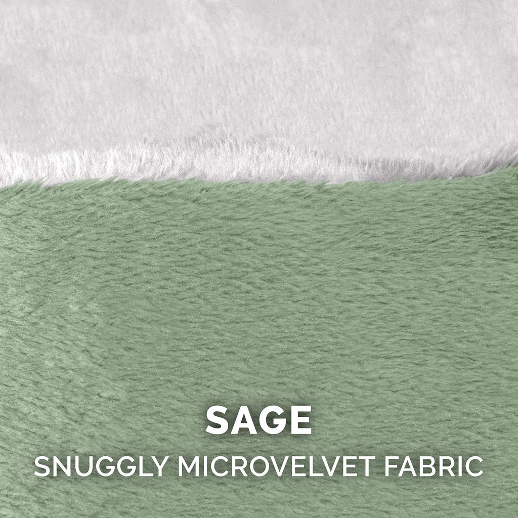 Furhaven Replacement Dog Bed Cover Sherpa & Suede Snuggery, Machine Washable - Blue, 26-inch
