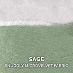 Furhaven Replacement Dog Bed Cover Sherpa & Suede Snuggery, Machine Washable - Blue, 26-inch