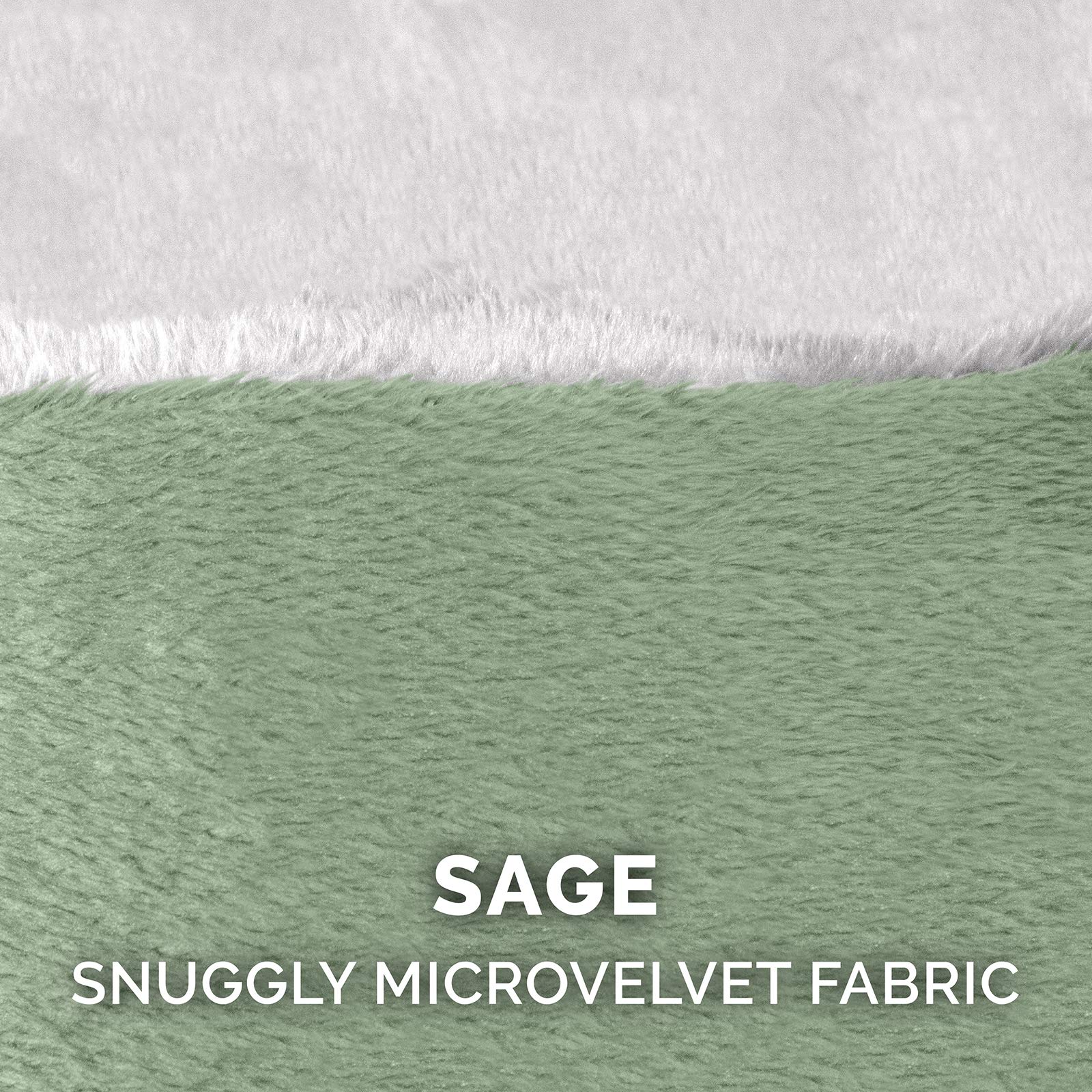 Furhaven Replacement Dog Bed Cover Sherpa & Suede Snuggery, Machine Washable - Blue, 26-inch