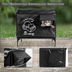 Casa para Gatos de Exterior — Refugio Impermeable Térmico para Gatos Callejeros y Domésticos