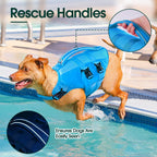 Kuoser — Chaleco Salvavidas Ajustable con Asa de Rescate y Reflectores para Perro