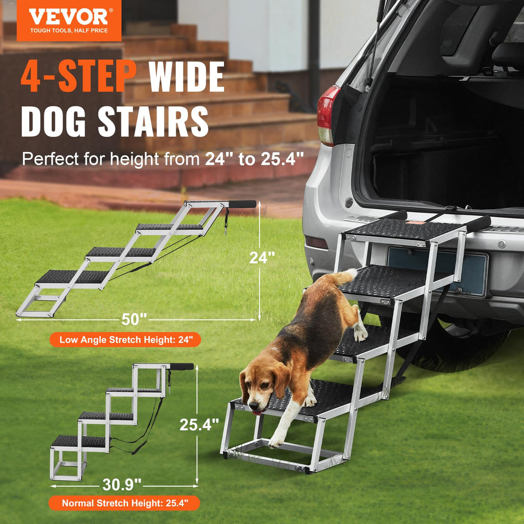 VEVOR — Escalera para Mascotas — Escalones para Subir a Cama, Sofá o Muebles para Perro y Gato