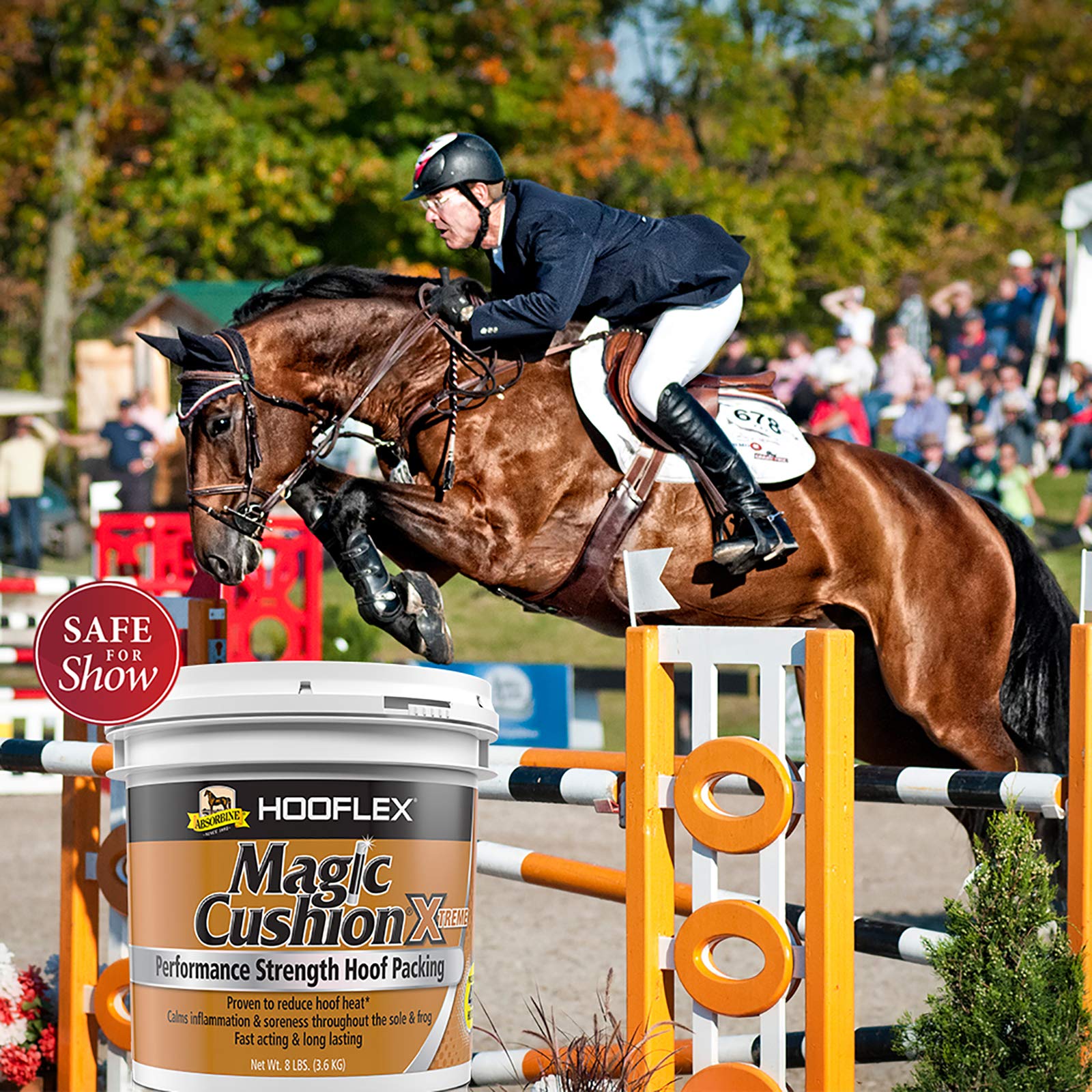 Absorbine Hooflex Magic Cushion Xtreme — Relleno para Cascos de Caballos de Alto Rendimiento, Alivio Rápido y Duradero