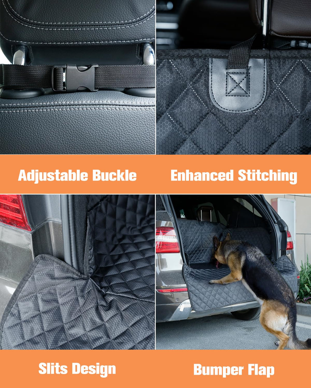 PETICON — Cubierta Protectora Impermeable para Maletero de SUV, Sedán y Van con Protector de Cajuela y Antideslizante para Perros