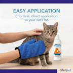 Allerpet Cat Dander Remover — Eliminador de Alérgenos y Caspa para Gato, Fórmula No Tóxica con Eficacia Científicamente Comprobada