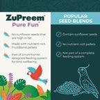 ZuPreem FruitBlend — Alimento en Pellets para Aves Medianas y Grandes (Loro, Conure, Caique, Gris Africano, Eclectus, Cacatúa Pequeña)