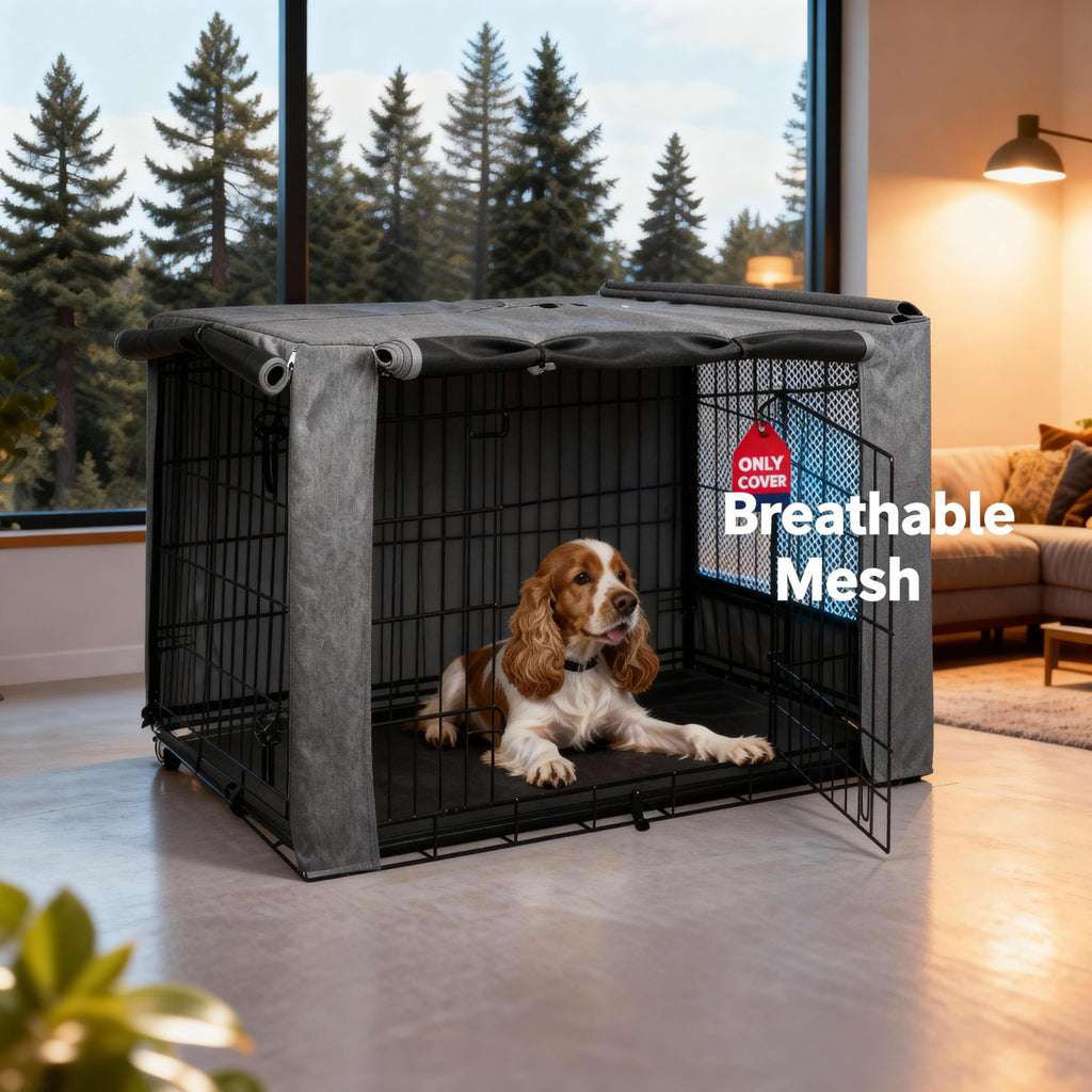 HiCaptain — Cubierta para Jaula de Perro en Poliéster 600D, Resistente al Viento y al Agua, para Uso Interior y Exterior