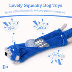SHARLOVY Bubble Plush — Juguetes de Peluche Chirriantes y Crujientes sin Relleno para Perro