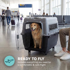 SportPet — Kennel de Viaje Certificado por Aerolíneas con Comederos para Perros y Gatos