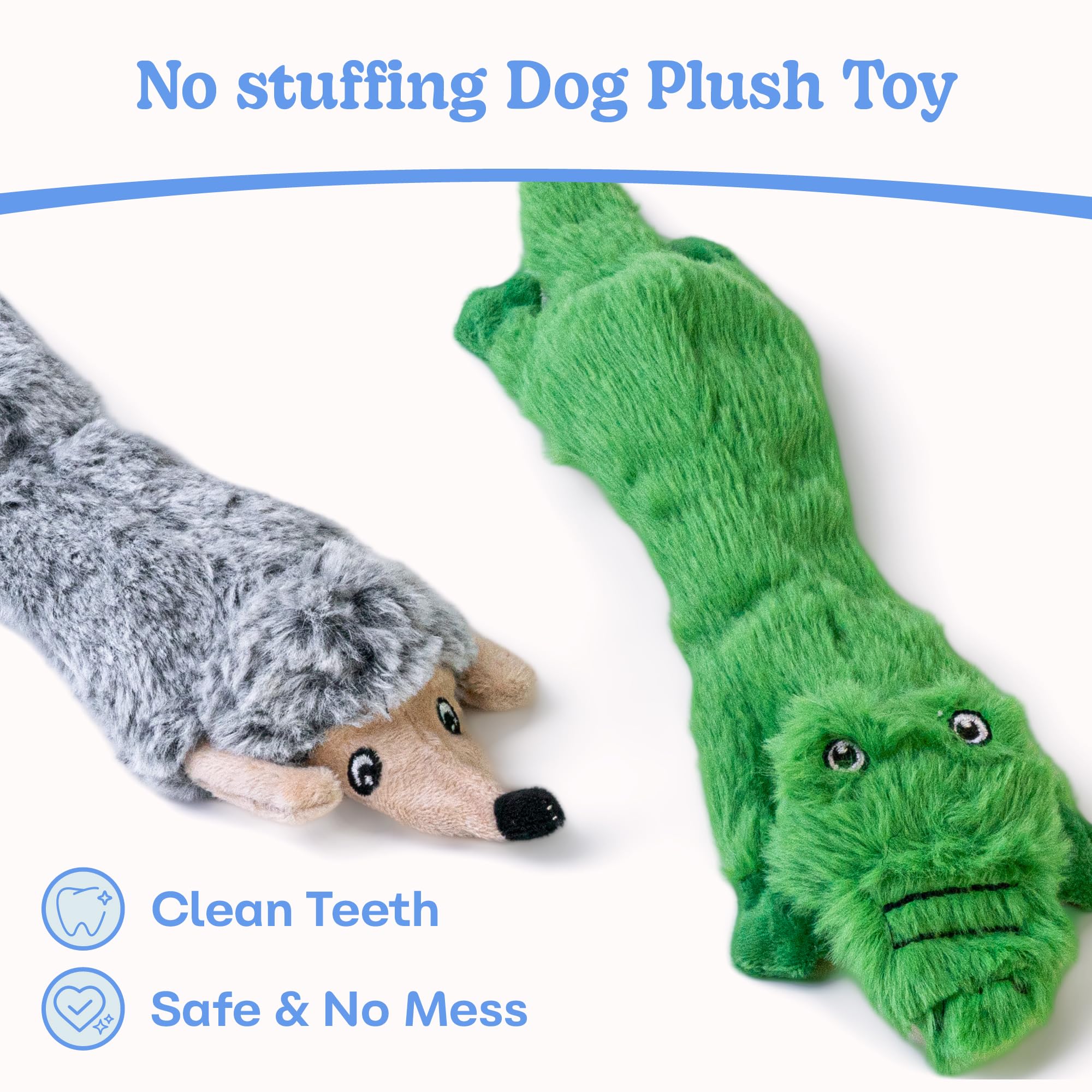 SHARLOVY Bubble Plush — Juguetes de Peluche Chirriantes y Crujientes sin Relleno para Perro