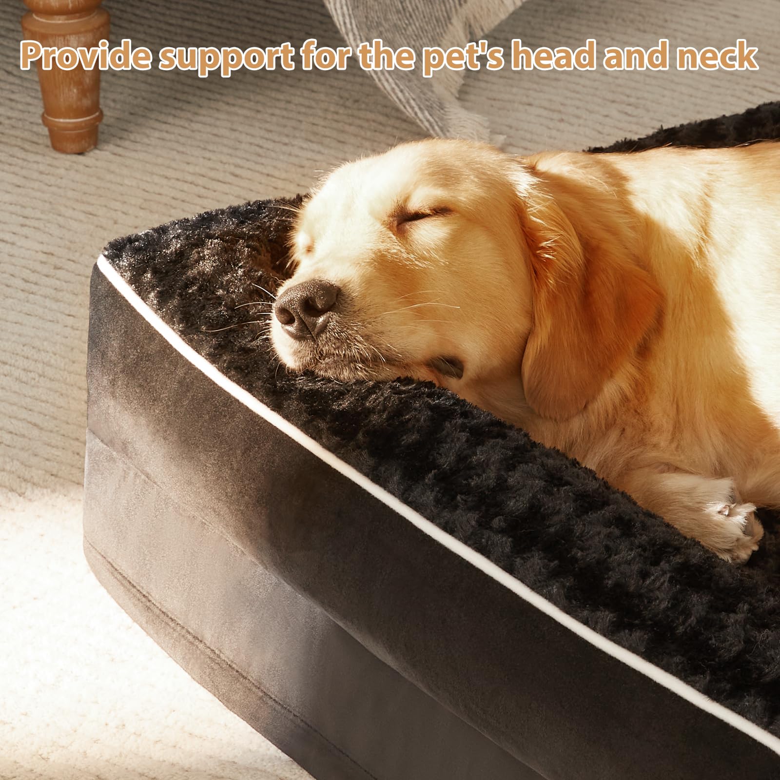 BFPETHOME — Cama Ortopédica Impermeable Estilo Sofá con Cubierta Lavable y Base Antiderrapante para Perros