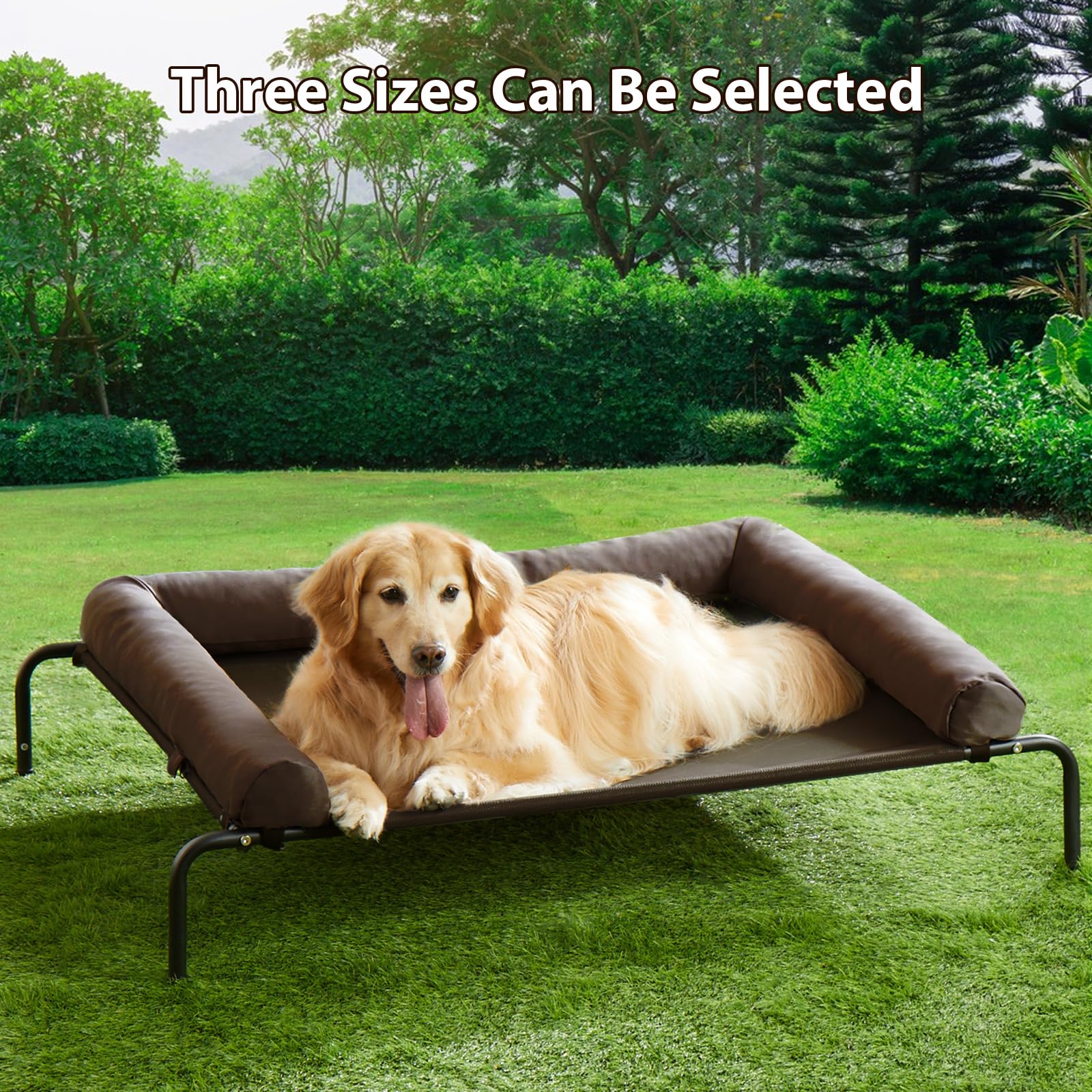 RRPETHOME — Cama Elevada Refrescante con Malla Transpirable y Patas Antideslizantes para Perros Grandes