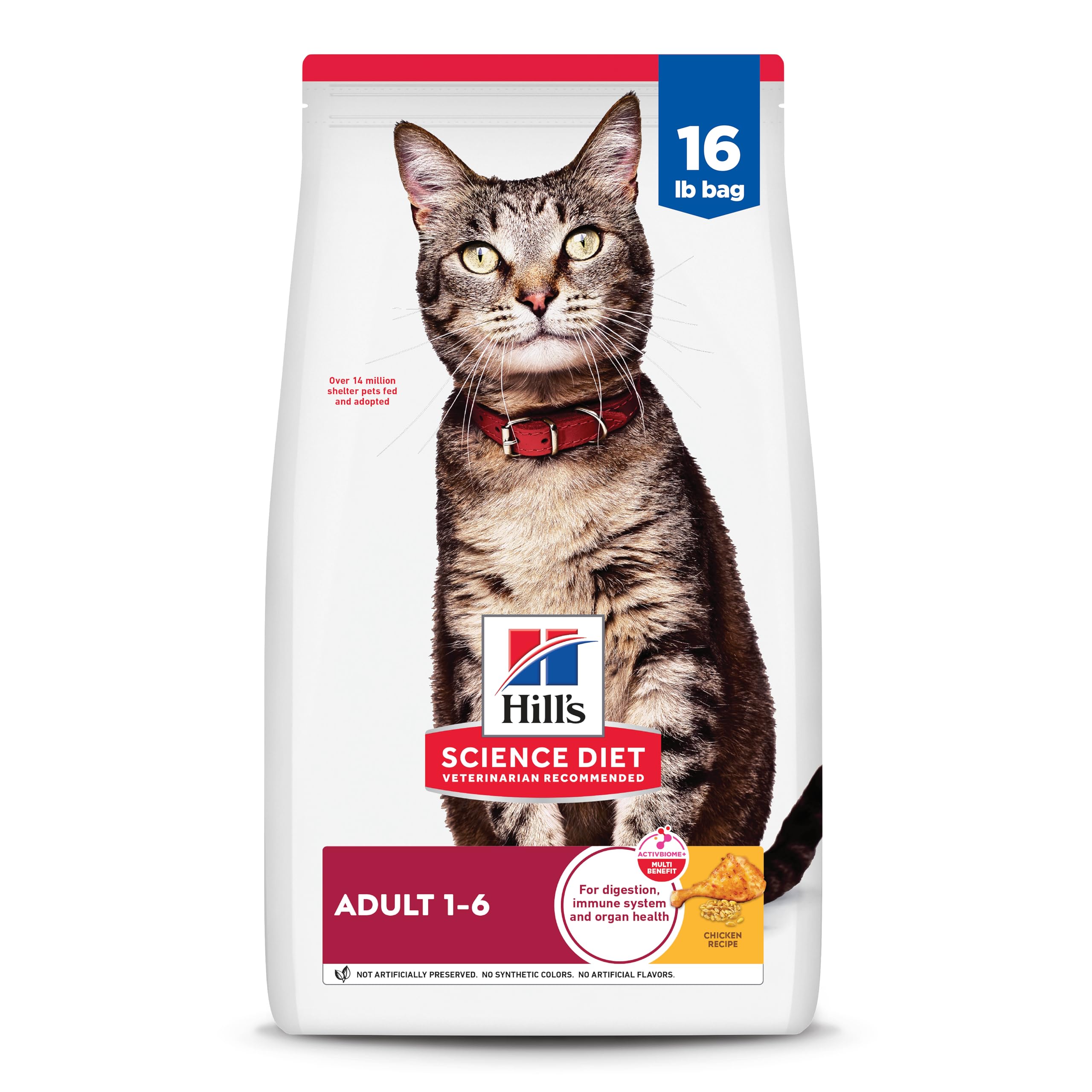 Hill's Science Diet Adult 1-6 — Alimento Seco de Nutrición Premium para Gato Adulto