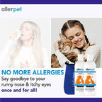 Allerpet Cat Dander Remover — Eliminador de Alérgenos y Caspa para Gato, Fórmula No Tóxica con Eficacia Científicamente Comprobada