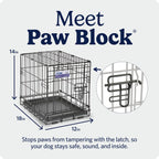 MidWest iCrate — Jaula Plegable de Doble Puerta con Divisor para Perros Medianos