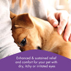 OptixCare Eye Lube Plus con Ácido Hialurónico — Gel Lubricante Ocular de Larga Duración para Perros, Gatos y Caballos 20g (Paquete de 3)
