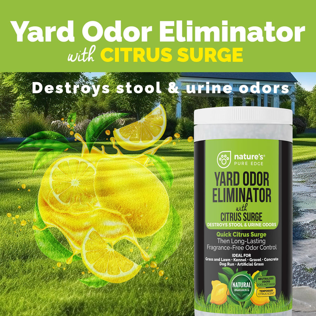 Nature's Pure Edge — Eliminador de Olores para Jardín y Espacios Exteriores con Mascotas