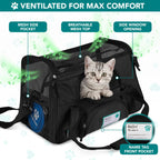 PetAmi — Transportadora de Viaje Aprobada por Aerolíneas con Cama Sherpa para Gatos y Perros Pequeños