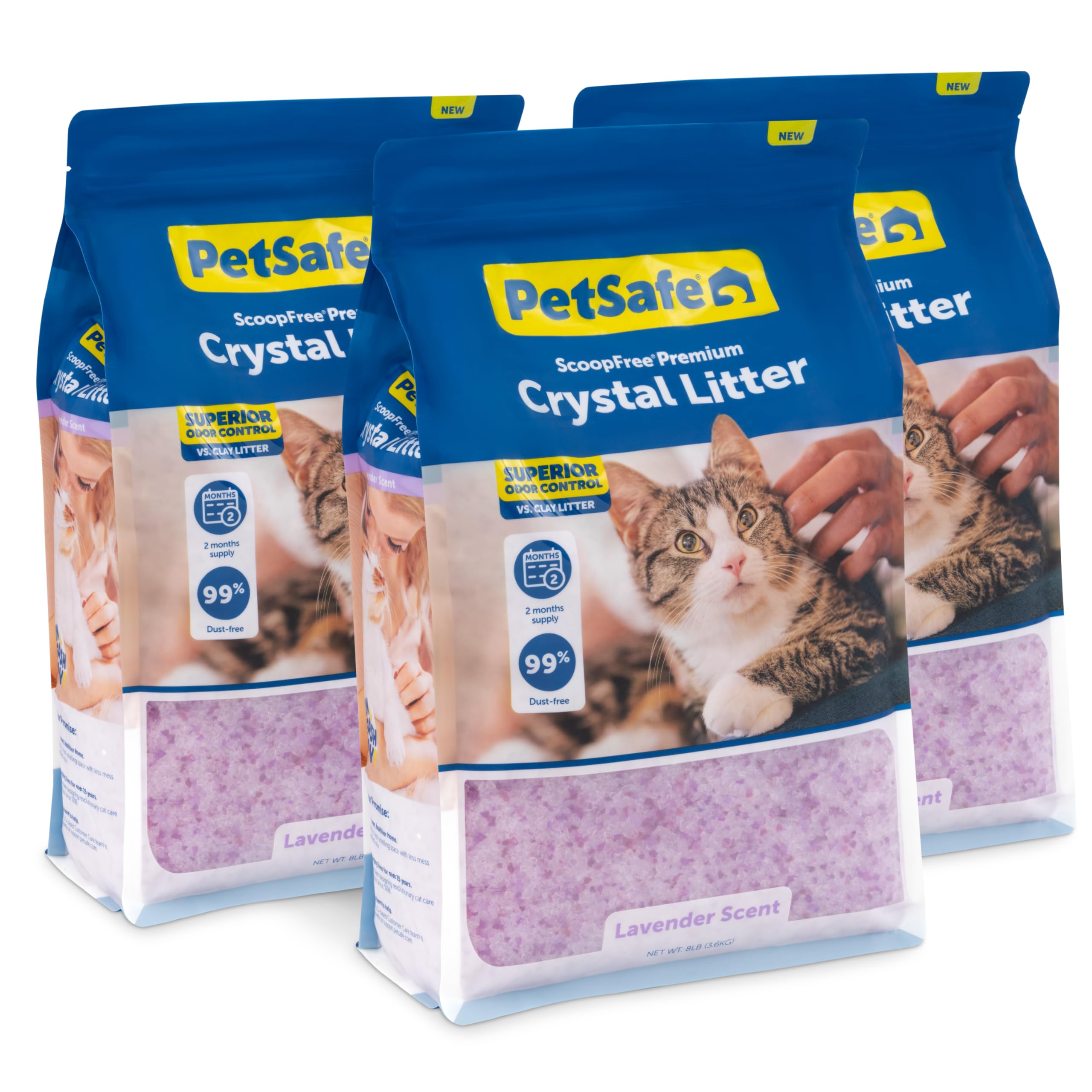PetSafe ScoopFree — Arena de Cristal con Control de Olores para Gato
