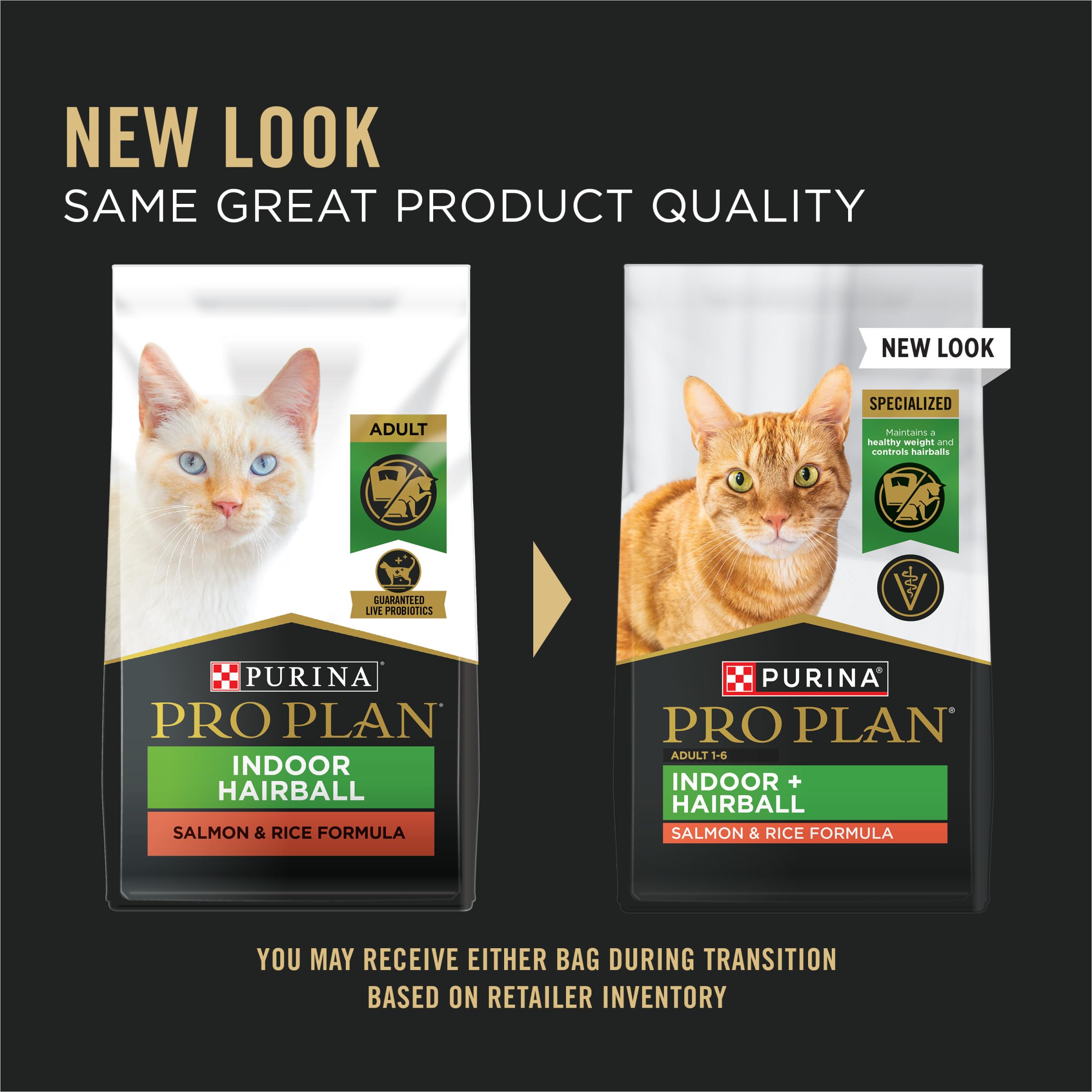 Pro Plan Indoor Hairball — Croquetas para Gato Adulto de Interior con Control de Bolas de Pelo