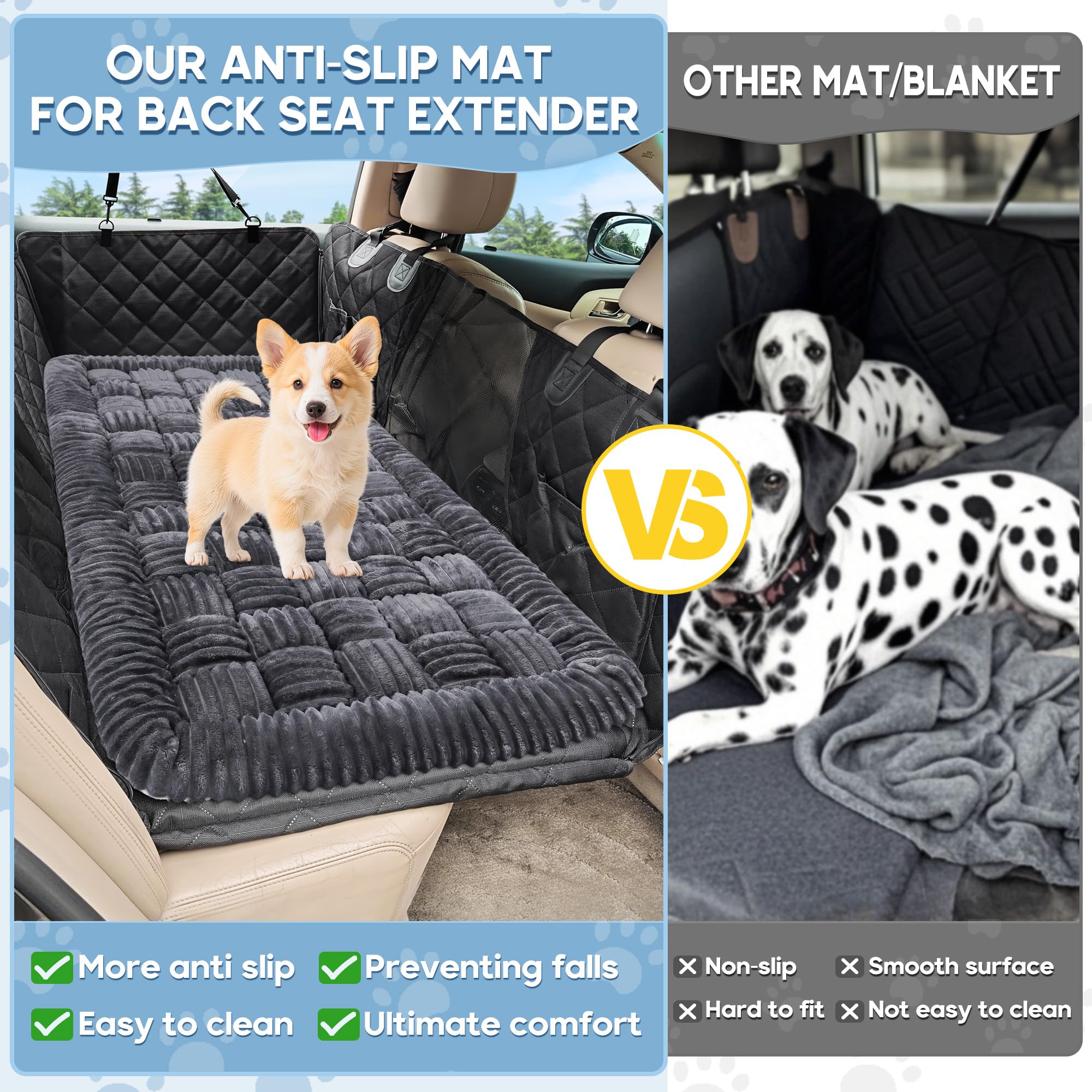 Loiion — Cama para Perro con Diseño Escocés y Funda Protectora para Sofá