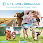 Avont 3 Pack Washable Female Dog Diapers, Premium Reusable Highly Absorbent Doggie Period Panties Durable Dog Diaper Cover