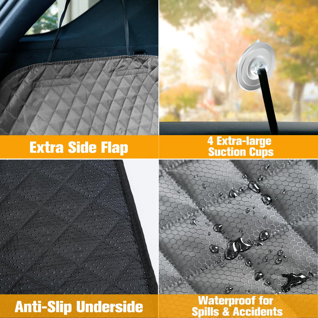 PETICON — Cubierta Protectora Impermeable para Maletero de SUV, Sedán y Van con Protector de Cajuela y Antideslizante para Perros