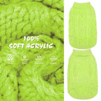 Suéter Tejido Térmico con Cuello Alto para Perros — Jersey Clásico de Punto Cable Cálido para Cachorros y Gatos Pequeños, Medianos y Grandes