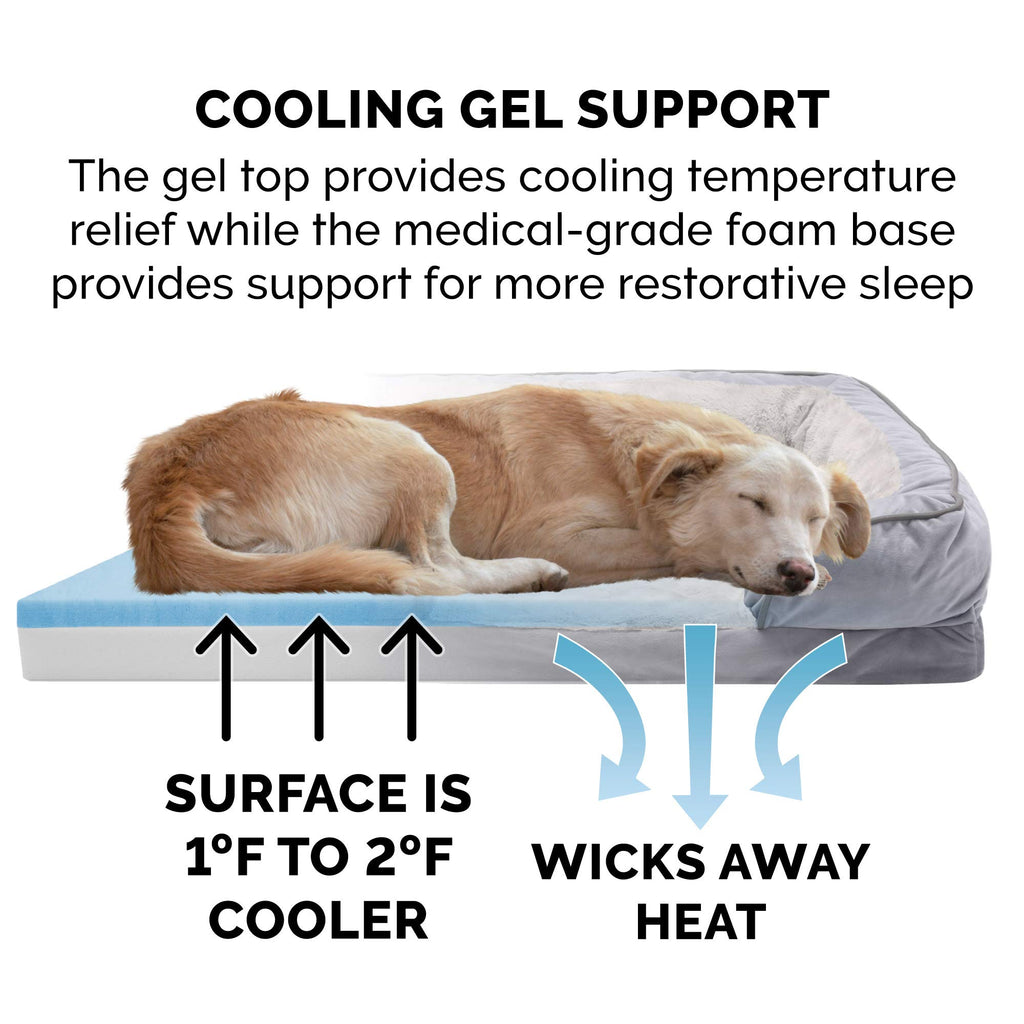 Furhaven Cooling Gel — Cama con Gel Refrescante para Perro